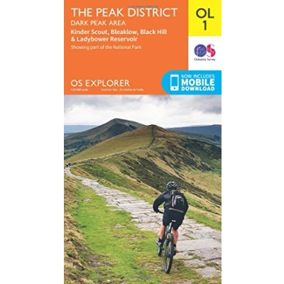 Image of Explorer OL1 The Peak District Dark Area With Digital Version