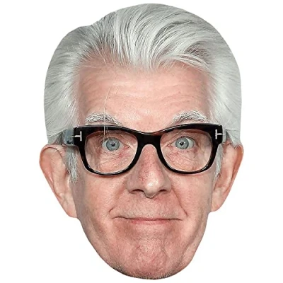 Image of Nick Lowe (Glasses) Celebrity Mask, Flat Card Face, Fancy Dress Mask