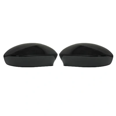 Image of KYYET Side Wing Mirror Cover Cap Casing Compatible With Fiat 500 2007 2020(Gloss Black)
