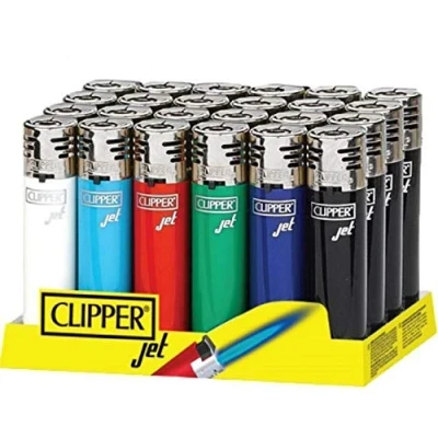 Image of Clipper 4 x Regular Size Gas Lighter Lighters (Jet Pack of 4)