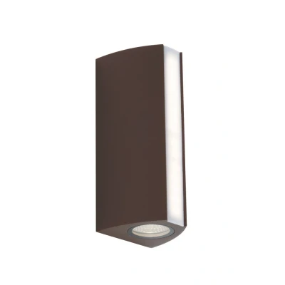 Image of Ray Outdoor LED Aluminum Up Down Wall Lamp, Bronze, IP54, 4000K