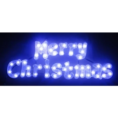 Image of Christmas Concepts® 49cm White Light Up LED Merry Sign Decorations