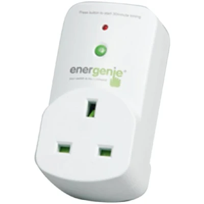 Image of Energenie 30 Minute Rundown Timer Plug Automatic Appliance Safety Switch Off White