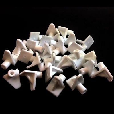 Image of Falcon Workshop Supplies 24 PACK OF WHITE PLASTIC 5mm (M5) SHELF SUPPORT STUD PEGS KITCHEN CABINETS PLUG IN