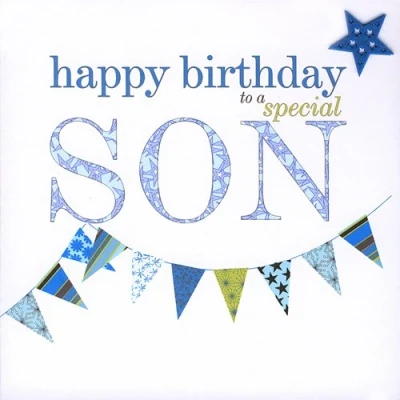 Image of Claire Giles Sherbet Sundaes Happy Birthday Son Card