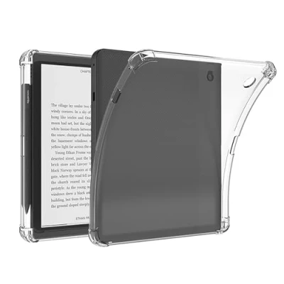 Image of GIOPUEY for Kobo Sage Clear Case Soft TPU Back Shell, Slim Cover with Airbag Protection, Lightweight, Compatible Transparent