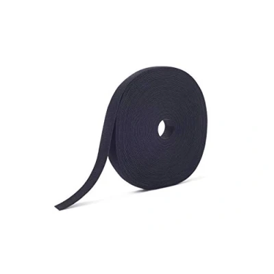 Image of VELCRO Brand ONE_WRAP Tape 3/8&quot; x 25 Yard Double Sided Self Gripping Roll, 189754, Black