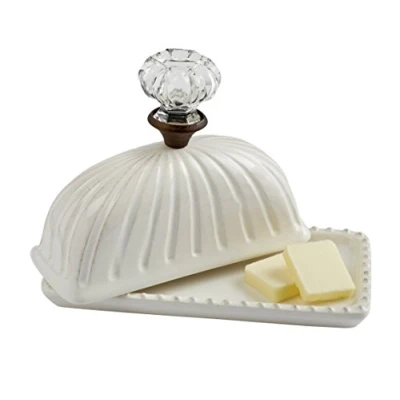 Image of Mud Pie Door Knob Butter Dish