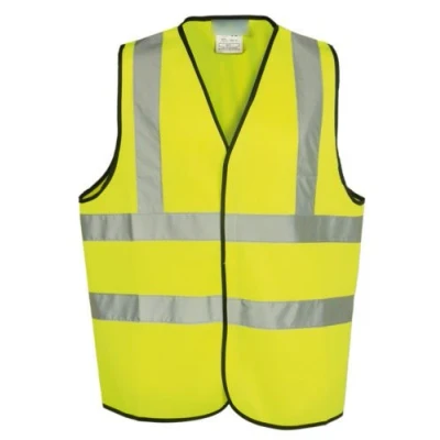 Image of 10 X Hi Viz Vest High Visibility Yellow or Orange EN471 Waistcoat Vis Jacket (XXL, Yellow)