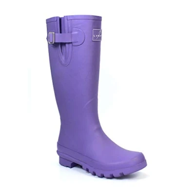 Image of Lunar Largo Rubber Wellington 8 UK Purple