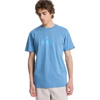 Image of Quiksilver COMP LOGO Unisex Print Tshirt, Size: XS, Coronet blue