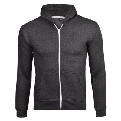 Image of True Face Kids Zipper Hoodie Top Youth Long Sleeve Casual Hoody Girls Boys Unisex Zip Up Sweatshirt (Charcoal No Cord,13 Years)