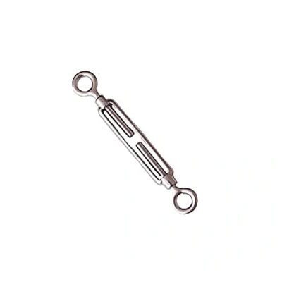 Image of Merriway BH05001 Turnbuckle Strainer Eye to Wire Rope Tensioner, M4 (5/32 inch) A2 316 Marine Grade Stainless Steel