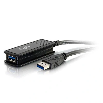 Image of C2G Legrand USB A Male to Female High Speed Extension Cable, 5 Meter Cable 16 ft, Black Long 1 Count, 39939