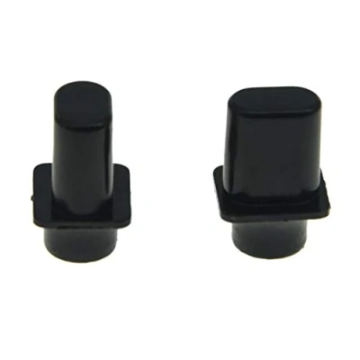 Image of KAISH Pack of 2 Black Vintage Top Hat Switch Tip 3 Way or 4 Pickup Selector Knobs for USA Tele/Telecaster