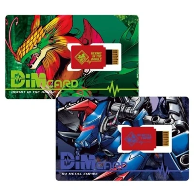 Image of Digimon Bandai Hermit In The Jungle And Nu Metal Empire DIM Cards Card Expansions For Vital Bracelet Raise New Electronic Pets With These