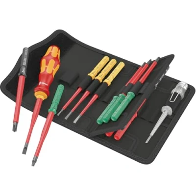 Image of Wera Kraftform Kompakt VDE 16 Extra Slim 1 TIE Tool Finder, 16pc 05006608001