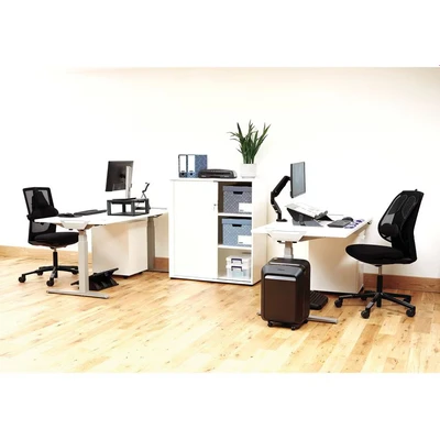Image of BANKERS BOX Décor Cardboard Archive Boxes with Lids (WxHxD) 32.5 x 28.7 37cm (Pack of 5) Urban Slate Blue