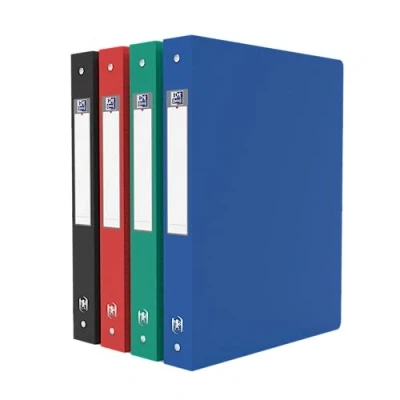 Image of Elba Memphis Ring Binder 19372 10/10E Polypropylene 40 mm Spine 4 Rings 30 Label Assorted Colours