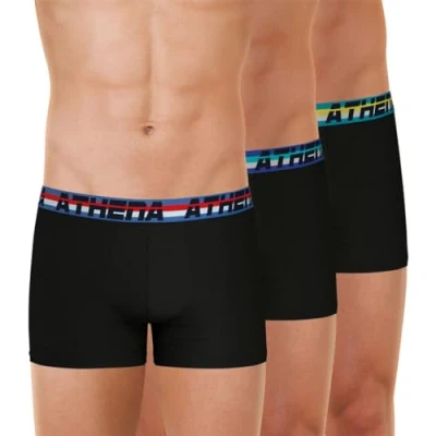 Image of Athéna Men&#039;s COTON Underwear, NOIR/NOIR/NOIR,
