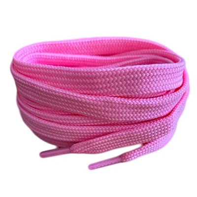 Image of Smart laces 90cm / 35.5 Pink Coloured Flat Trainer Shoe ideal replacement for Converse, Nike, Adidas, Vans, Reebok, Puma, adults or kids Shoelaces
