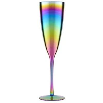 Image of Premier Housewares Champagne Glasses Cocktail Vibrant Drinking Set Of 4 Glass Rum Martini 11x9x9