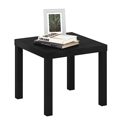 Image of Furinno Classic Homey Square Side Table, Black