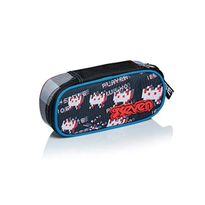 Image of Seven Pencil case Pen bag, multicolor, Box for Stationery, Pouch Teen Girls and Boys, Perfect School Supplies, tartan, SPACE CHECK