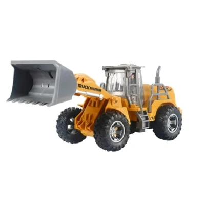 Image of PNJB Remote Control Excavator Truck, Sand Digger Construction Bulldozer Toy, JH 75 5 1/30 27MHZ 5CH RC Car, Shovel Engineering Truck Kid