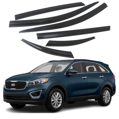Image of AUTO CLOVER Wind Deflectors Set for Kia Sorento 2015 2020 (6 pieces)