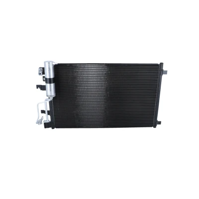 Image of 92100BR40A, 92100JD700, 92100JD70B, 92100JD71A Condenser NRF Easy Fit 35975 with dryer, seal ring 15,5mm 10,1mm Aluminium 595mm