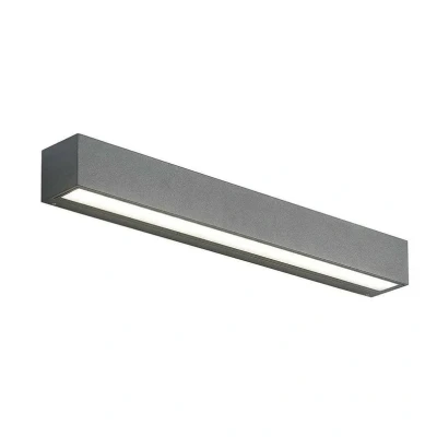 Image of LED Outdoor Wall Light &#039;Lengo&#039; (Modern) in Black Made of Aluminium (1 Source,) from Arcchio lamp for Exterior/Interior Walls, House, Terrace und Balcony