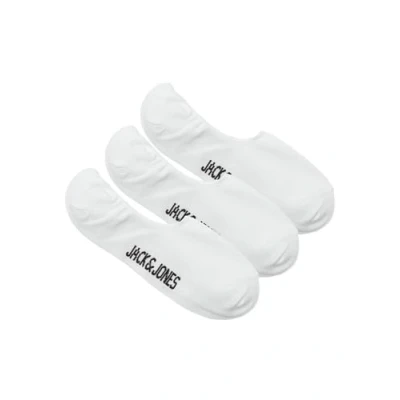 Image of JACK &amp; JONES Men&#039;s Jacdouglas Multi Short Sock 3 Pack Noos, White/Pack: White White, One Size