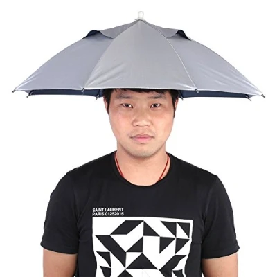 Image of DEWIN Umbrella Hat, Outdoor Handfree Cap Fishing Hat Waterproof UV Protection Lightweight Hats