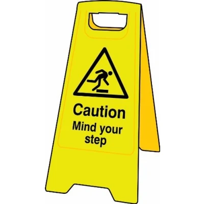 Image of Heavy Duty A Board Safety Sign Mind Your Step