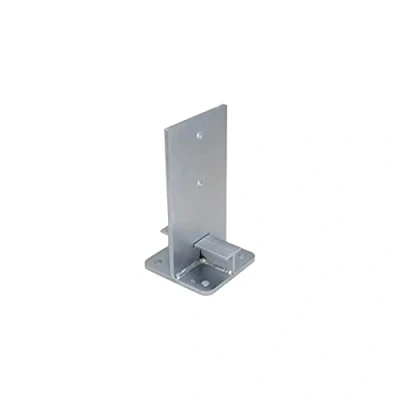 Image of Heavy Duty Galvanised Concealed Post Support Base Bracket Shoe 140mm
