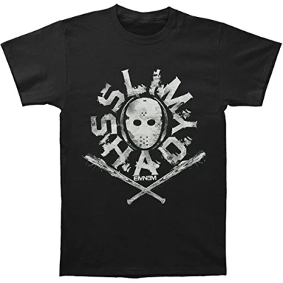 Image of Bravado Young Men&#039;s Eminem Shady Mask T Shirt, Black, XL