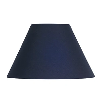 Image of Oaks Lighting Cotton Coolie Shade, 14 inch, Navy, Fabric