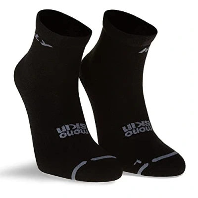 Image of Hilly Socks, Active Anklet Zero Cushioning, Black/Grey L