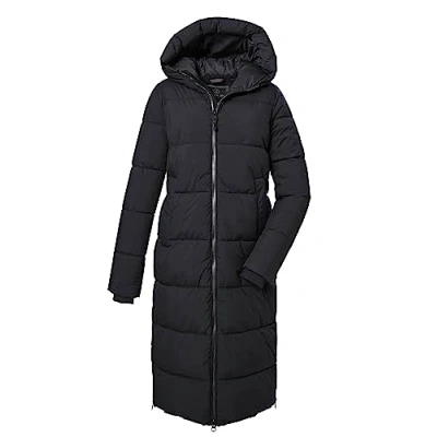 Image of G.I.G.A. DX 39840 000 Women&#039;s Quilted Coat with Hood/Functional is Water Repellent GW 50 WMN QLTD CT, Black, 46