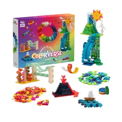Image of PLUS 3972 Ingenious Construction Toy, Learn to Build Colorverse Superset, Creative Building Blocks, Block Set for Children, 1016 Pieces