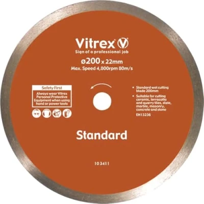 Image of Vitrex 103411 Standard Diamond Blade, 200mm