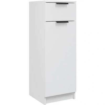 Image of vidaXL Bathroom Cabinet White 32x34x90 cm Engineered Wood