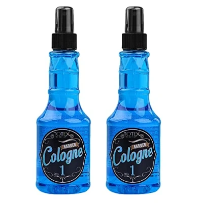Image of Totex Barber Aftershave Men Spray Cologne Fragrance Professional Barbers Hairdressers and Traditional Blue 250 ml (No1) (2 Pcs Offer)