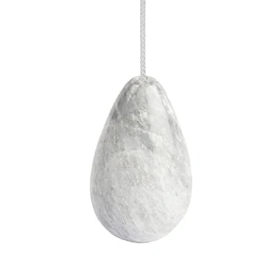 Image of Himalayan Marble Pear Drop Light Pulls (Grey Marble)
