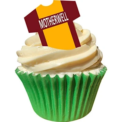 Image of Pack of 12 Decorations Motherwell Edible T Shirts 201 150