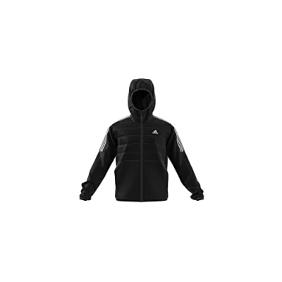 Image of adidas Men&#039;s Essentials Insulated Hooded Hybrid Jacket, Black, M