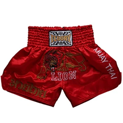 Image of FLUORY Muay Thai Fight Shorts, MMA Shorts Bekleidung Training Käfig Kampf Grappling Martial Arts Kickboxing Kleidung