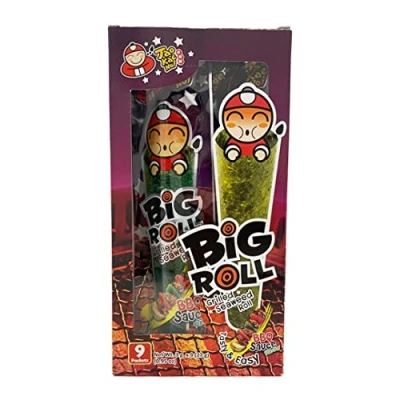 Image of Taokaenoi Big Roll Grilled Seaweed (Bbq) 27gr x 2 pack