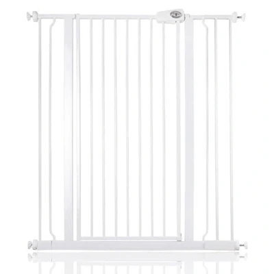 Image of Bettacare Extra Tall Pressure Installed Premium Pet Gate, 95.3cm 102.9cm, White, Fit Stair Gate for Dog, Safety Barrier Puppy, Easy Installation